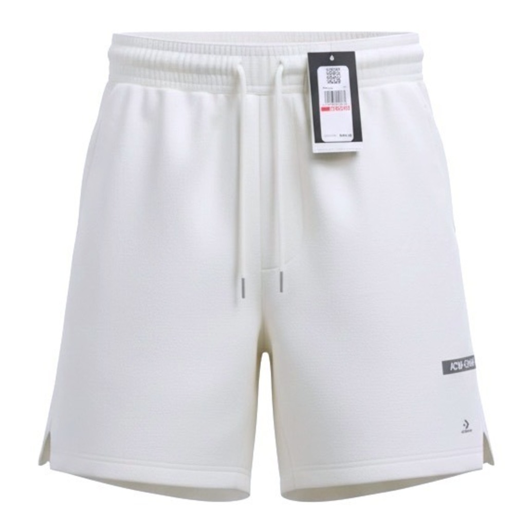 NEW CONVERSE X A COLD WALL ACW BONE WHITE COTTON SWEAT SHORTS SIZE XS
